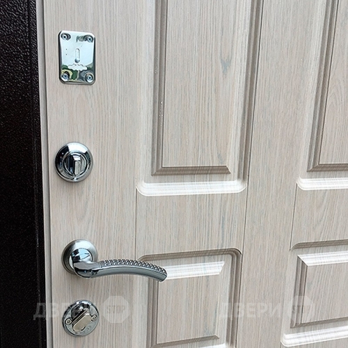 Входная металлическая Дверь Ратибор Комфорт Белёный дуб в Бронницах