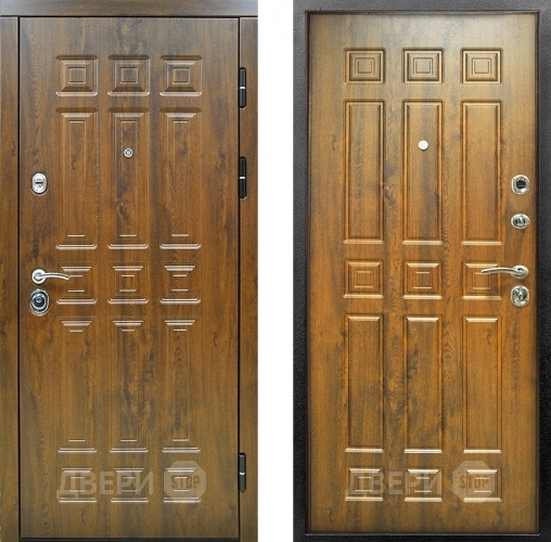 Входная металлическая Дверь Снедо Спарта 2К Винорит Темный дуб в Бронницах