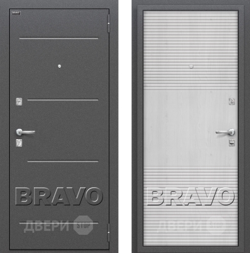 Входная металлическая Дверь Bravo Оптим Фит Pine Feelwood в Бронницах