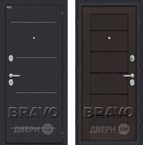 Входная металлическая Дверь Bravo Оптим Техно Eterno в Бронницах