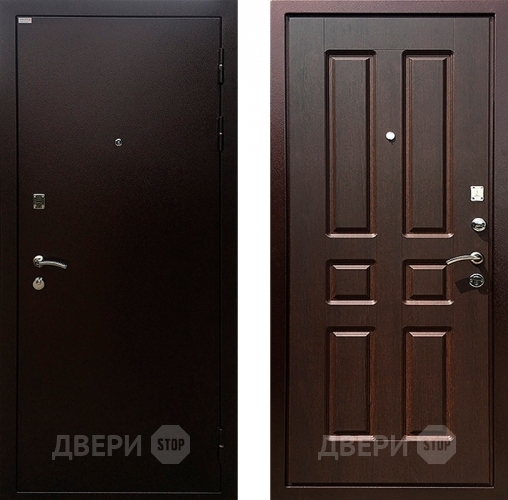 Входная металлическая Дверь Ратибор Комфорт Орех премиум в Бронницах