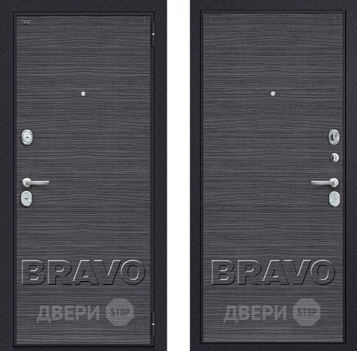 Входная металлическая Дверь Groff Т3-300 Black Wood в Бронницах
