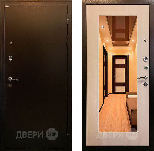 Входная металлическая Дверь Ратибор Милан 3К зеркало Экодуб в Бронницах