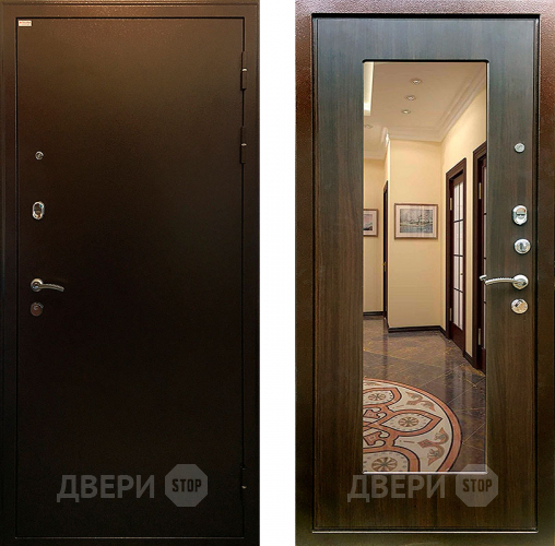 Входная металлическая Дверь Ратибор Милан зеркало Эковенге в Бронницах