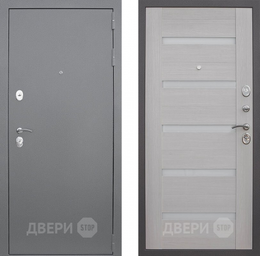 Входная металлическая Дверь Снедо Люкс Белая Лиственница 3К в Бронницах