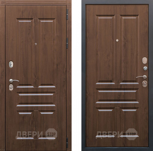 Входная металлическая Дверь Снедо Канцлер Винорит грецкий орех в Бронницах