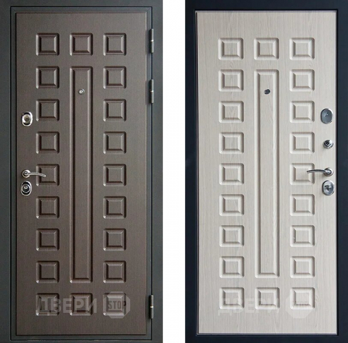 Входная металлическая Дверь Шелтер (SHELTER) Гладиатор дуб беленый в Бронницах