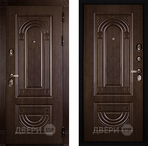 Входная металлическая Дверь Сударь МД-32 Венге в Бронницах