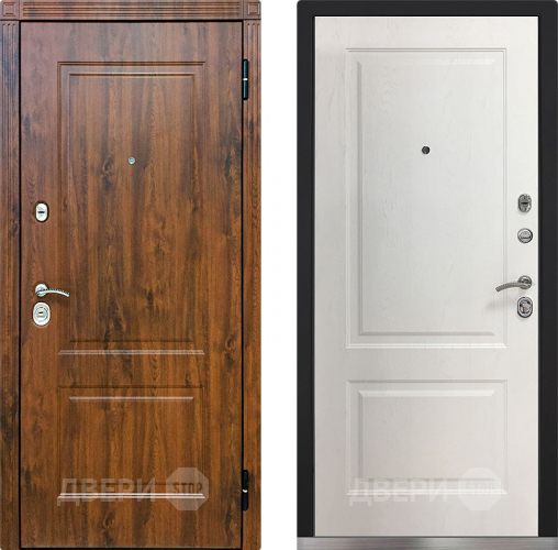 Входная металлическая Дверь Снедо V02 2К Альберо Браш Браун в Бронницах