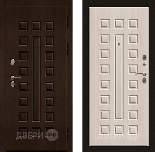 Входная металлическая Дверь Райтвер Р-Сенат Беленый Дуб в Бронницах