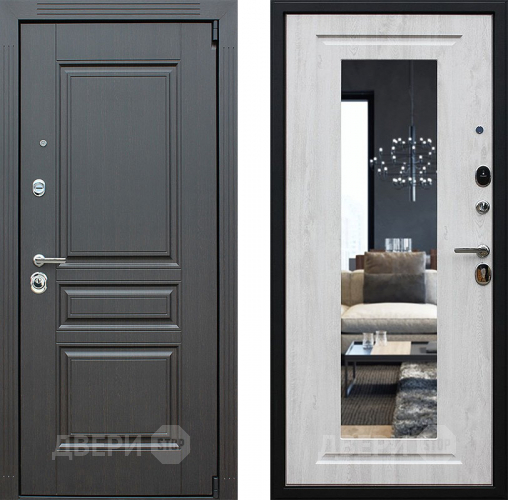 Входная металлическая Дверь АСД Гермес с зеркалом в Бронницах