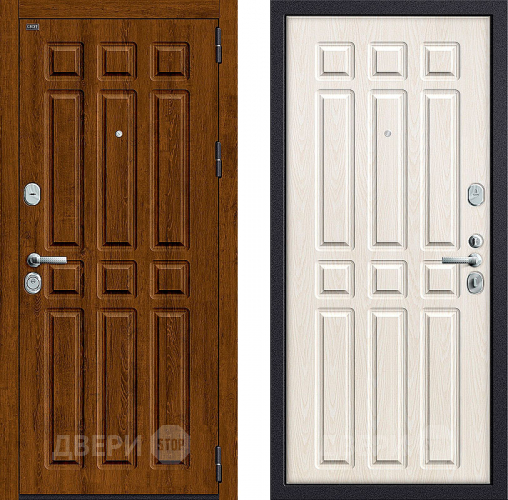 Входная металлическая Дверь Groff P3-315 Французский Дуб/Беленый Дуб в Бронницах