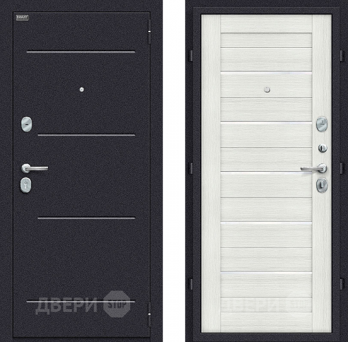 Входная металлическая Дверь Bravo Оптим Техно Bianco Veralinga в Бронницах