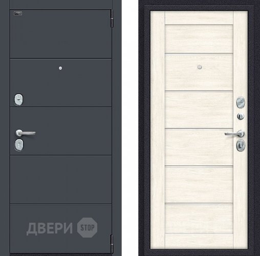 Входная металлическая Дверь Bravo Порта S-3 4/Л22 Nordic Oak в Бронницах