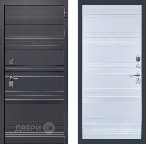 Входная металлическая Дверь Престиж Лига Белый матовый в Бронницах