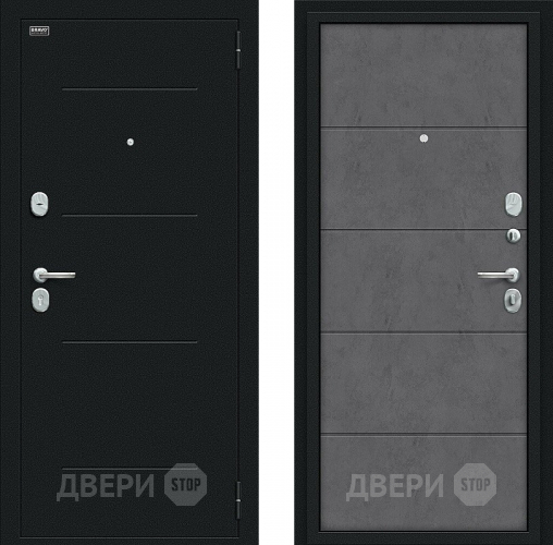 Входная металлическая Дверь Bravo Граффити-1 Букле черное/Slate Art в Бронницах