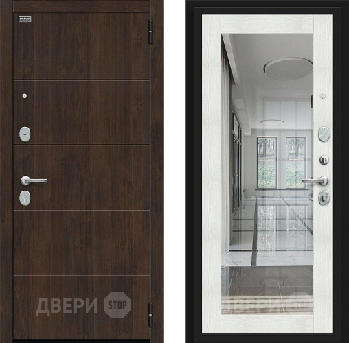 Входная металлическая Дверь Bravo Флэт Kale Almon/Bianco Veralinga в Бронницах