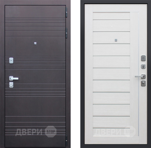 Входная металлическая Дверь АСД Дуэт Лиственница белая в Бронницах