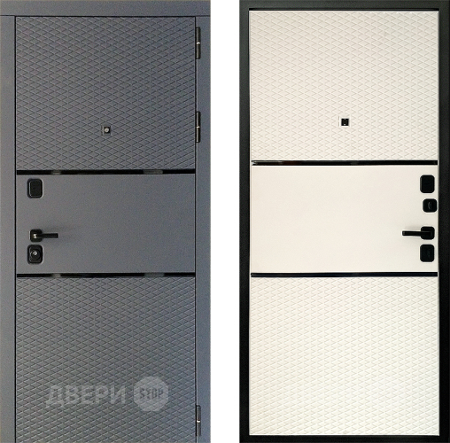 Входная металлическая Дверь (Дверной Континент) Диамант Софт айс в Бронницах