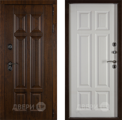 Дверь Заводская Урал ПП Лайт 3К Вайт (с терморазрывом) в Бронницах