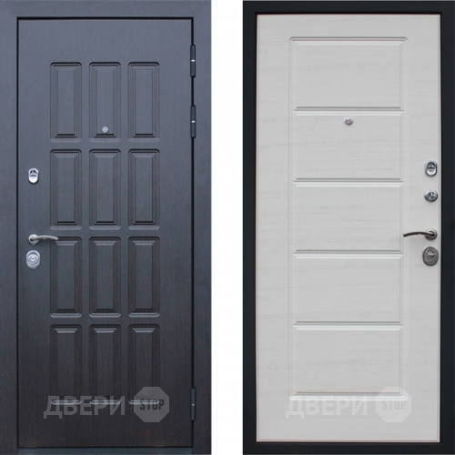 Входная металлическая Дверь АСД Фортуна Беленый дуб поперечный в Бронницах