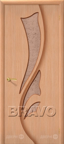 Межкомнатная дверь со стеклом Эксклюзив (Дуб) в Бронницах