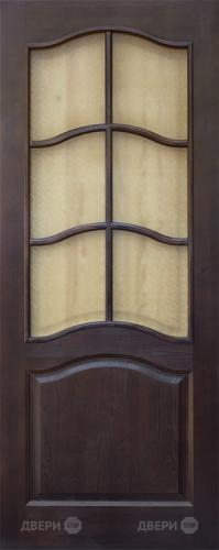 Межкомнатная дверь 7-ПО темный лак в Бронницах