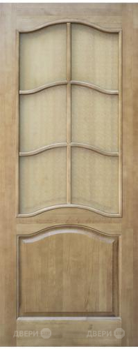 Межкомнатная дверь 7-ПО светлый лак в Бронницах