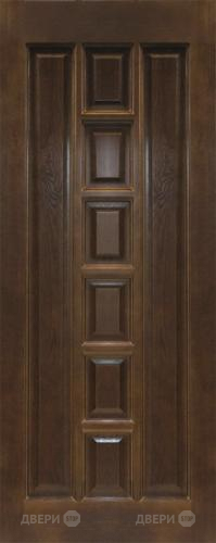 Межкомнатная дверь 11-ПГ темный лак в Бронницах