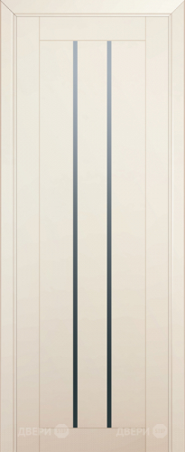 Межкомнатная дверь ProfilDoors 49U магнолия-сатинат (графит) в Бронницах