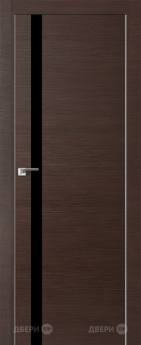 Межкомнатная дверь ProfilDoors 6Z венге кроскут (черный лак) в Бронницах