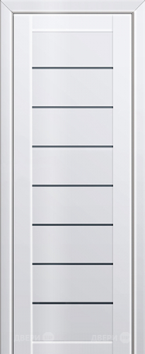 Межкомнатная дверь ProfilDoors 71L белый люкс (графит) в Бронницах