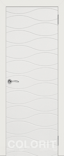 Межкомнатная дверь Граффити 3 ПГ белая эмаль в Бронницах