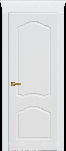 Межкомнатная дверь Танго ПГ белая эмаль в Бронницах