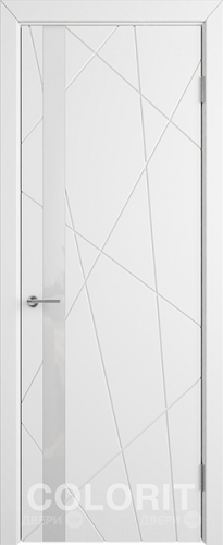 Межкомнатная дверь К5 ПО белая эмаль в Бронницах