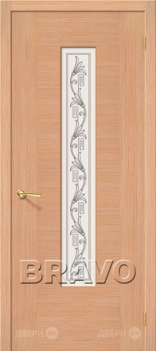 Межкомнатная дверь со стеклом Рондо (Дуб) в Бронницах