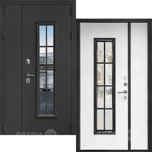 Входная металлическая Дверь Дверной Континент Тичино Двустворчатая Серая в Бронницах