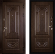 Входная металлическая Дверь Сударь МД-32 Венге в Бронницах
