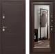 Входная металлическая Дверь Престиж 100 с зеркалом Медь/Венге в Бронницах