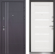 Входная металлическая Дверь Техно 01 винорит венге/лиственница белая в Бронницах