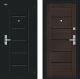 Входная металлическая Дверь Bravo Райт Букле черное/Wenge Veralinga в Бронницах