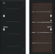 Входная металлическая Дверь Bravo Thermo Лайн Букле черное/Wenge Veralinga в Бронницах