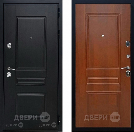 Входная металлическая Дверь Геркон (Gercon) Лондон панель МДФ Итальянский орех в Бронницах