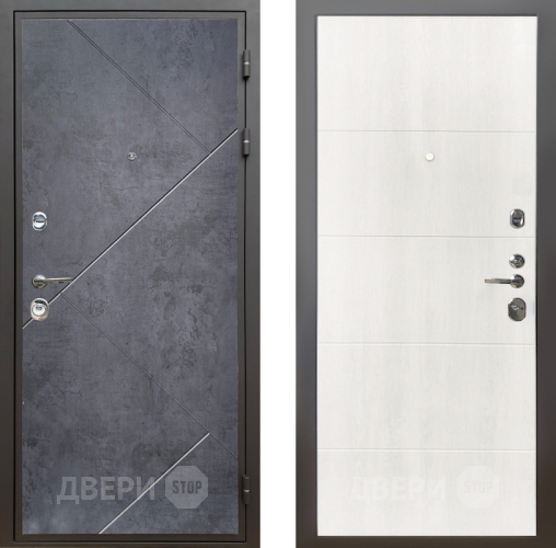 Дверь Шелтер (SHELTER) Комфорт Бетон урбан индиго 7 Дуб филадельфия крем в Бронницах