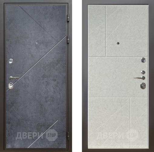 Входная металлическая Дверь Шелтер (SHELTER) Комфорт Бетон урбан индиго 9 Гранит лава лайт в Бронницах