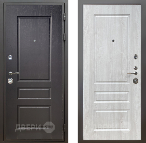 Входная металлическая Дверь Шелтер (SHELTER) Комфорт Дуб английский 2 Сосна белая в Бронницах