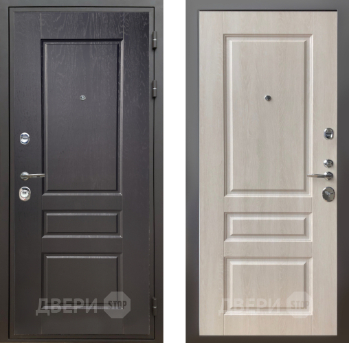 Входная металлическая Дверь Шелтер (SHELTER) Комфорт Дуб английский 3 Дуб филадельфия крем в Бронницах