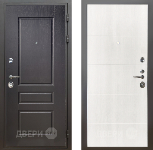 Входная металлическая Дверь Шелтер (SHELTER) Комфорт Дуб английский 7 Дуб филадельфия крем в Бронницах