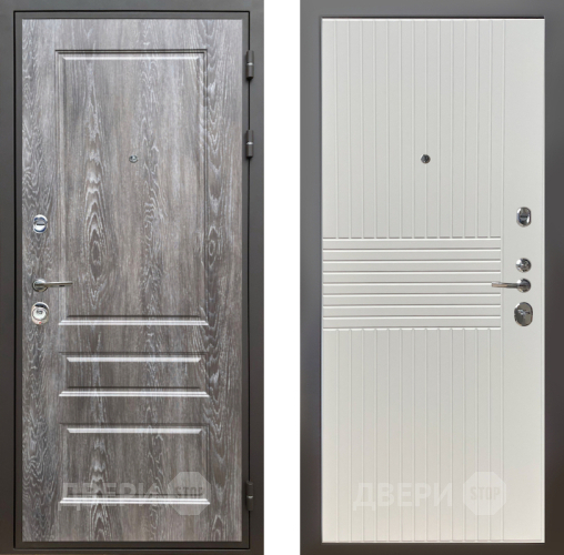 Входная металлическая Дверь Шелтер (SHELTER) Комфорт Дуб шале серебро 10 Силк Сноу в Бронницах