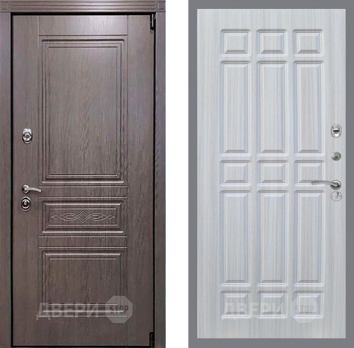 Входная металлическая Дверь Рекс (REX) Пренмиум-S FL-33 Сандал белый в Бронницах